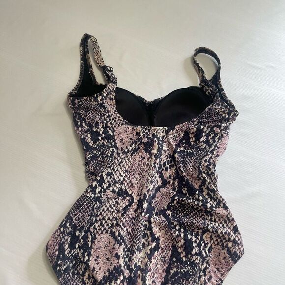 Gottex Snake Print One Piece Bathing Suit Swimsuit Size 10 - Picture 6 of 6